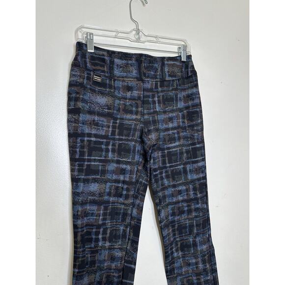 Lisette L Montreal Gray Square Career Pull On Pants Straight 26” Inseam Size 4 - Picture 2 of 7